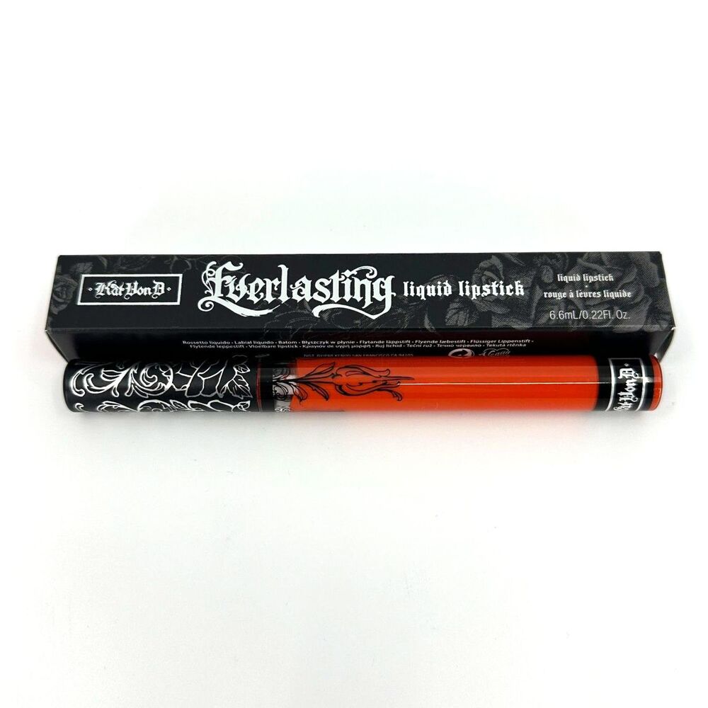 ORIGINAL Kat Von D Everlasting Liquid Lipstick Full Size 0.22 fl oz A-GO-GO *NEW